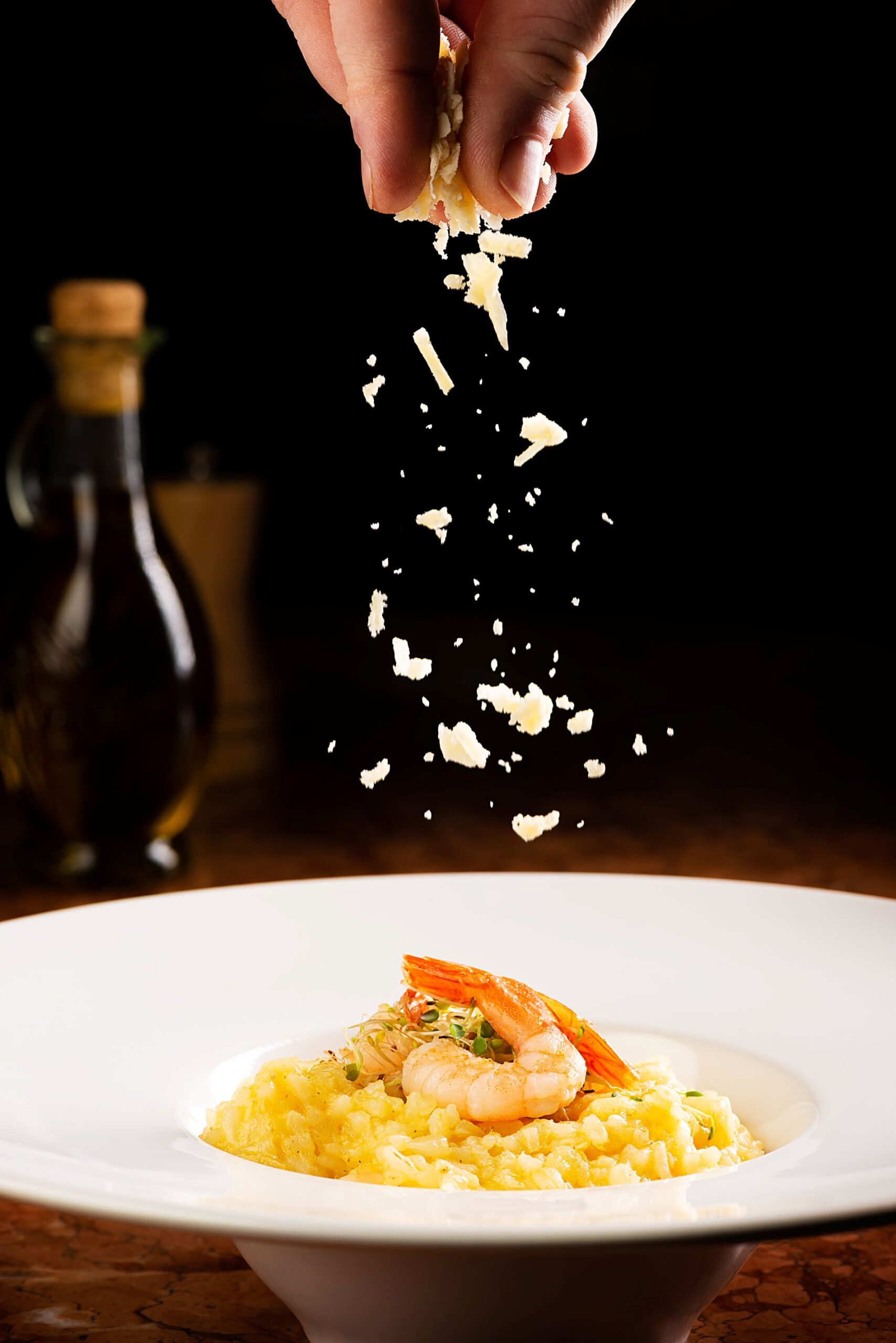 Risoto de camarão